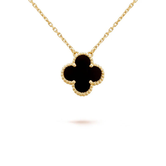 Gold Clover Necklace - 18K Gold